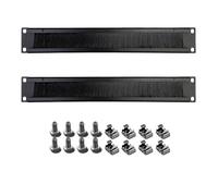 Panneau vierge 1U, panneau de montage en rack vierge 1U de 48,3 cm, panneau de gestion des câbles de montage en rack 1U, entretoise de panneau de montage en rack 1U avec brosse pour câble d'armoire de