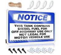 Panneau vintage amusant pour décoration d'intérieur avec inscription « This Tank contains Diesel Fuel For Off-Highway » (20 x 30 cm)
