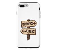 Panneau Vintage en Bois avec flèche Clowns et Jokers Coque pour iPhone 7 Plus/8 Plus