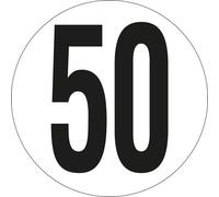 PANNEAU VITESSE LIMITEE A 50KM/H ADHESIF Ø200 TALIAPLAST - 628242