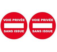 Panneau Voie privée sans issue - Rigide Ø300mm - 4060132 (Lot de 2)