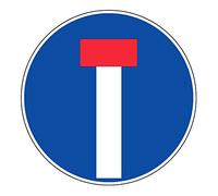 Panneau Voie sans issue - Rigide Ø300mm - 4060835