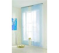 Panneau voile uni en différentes couleurs et tailles, Tissu, sky-hellblau, 60 x 300cm