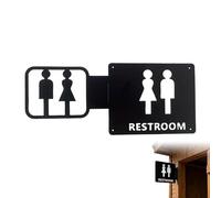 Panneau WC, Installation Facile Décoration Murale, Enseigne Décoration Murale, pour Centres Commerciaux, Hôtels, Restaurants, Toilettes Publiques, Entrées d'Immeubles