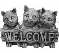 Panneau Welcome Chats Chats de bienvenue Panneaux de jardin Statue Figures