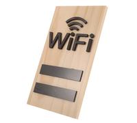 Panneau Wi-fi Effaçable en Bois et Acrylique pour Invités | Tableau de Bureau Vertical, Surface Lisse Réinscriptible, Mises à Jour Rapides, pour Accueil et Coworking