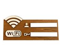 Panneau WiFi, panneau en bois avec mot de passe WiFi, élégante et esthétique, plaque murale WiFi pour maison, chambre d'amis, entreprise, décoration d'avis de réseau gratuit, essentiel pour les