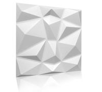 Panneaux 3D 50cm x 50cm polystyrène XPS PSE, panneaux muraux & panneaux de plafond, décors modèle diamant 12m² - 48 pièces