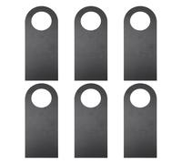 Panneaux à accrocher à la porte en type ardoise lot de 6 | Surface inscriptible et facile à effacer, panneau personnalisable, pour bureau et salle de réunion