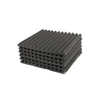 Panneaux Acoustiques 100Pcs Studio Acoustic Foam Panel Soundproof Wall Noise Protective Sound Absorption Treatment Room 30x30x2.5cm(Black)