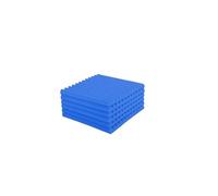 Panneaux Acoustiques 100Pcs Studio Acoustic Foam Panel Soundproof Wall Noise Protective Sound Absorption Treatment Room 30x30x2.5cm(Blue)