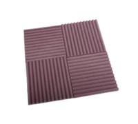 Panneaux Acoustiques 50Pcs Studio Acoustic Foam Panel Soundproof Wall Noise Protective Sound Absorption Treatment Room 12" X12"X1"(Purple)
