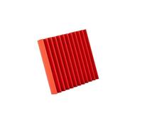 Panneaux Acoustiques 50Pcs Studio Acoustic Foam Panel Soundproof Wall Noise Protective Sound Absorption Treatment Room 12" X12"X1"(Red)