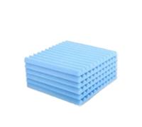Panneaux Acoustiques 50Pcs Studio Acoustic Foam Panel Soundproof Wall Noise Protective Sound Absorption Treatment Room 12" X12"X1"(Blue1)
