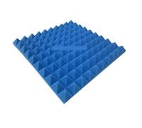 Panneaux Acoustiques 6PCS 50x50x5cm Studio Acoustic Foam Soundproof Sound Absorption Treatment Wall Panel Wedge Protective Sponge(Blue)