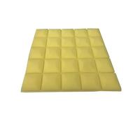 Panneaux Acoustiques 6Pcs Studio Acoustic Foam Soundproof Wall Panels Sound Absorption Treatment Wedge Protective Soundproofing Sponge 50x50x3cm(Yellow)