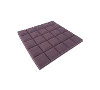 Panneaux Acoustiques 6Pcs Studio Acoustic Foam Soundproof Wall Panels Sound Absorption Treatment Wedge Protective Soundproofing Sponge 50x50x3cm(Purple)