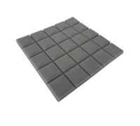 Panneaux Acoustiques 6Pcs Studio Acoustic Foam Soundproof Wall Panels Sound Absorption Treatment Wedge Protective Soundproofing Sponge 50x50x3cm(Grey)