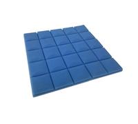Panneaux Acoustiques 6Pcs Studio Acoustic Foam Soundproof Wall Panels Sound Absorption Treatment Wedge Protective Soundproofing Sponge 50x50x3cm(Blue)