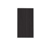 - Panneaux acoustiques à lattes en bois pour mur 1200 x 600 mm chêne noir