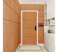 Panneaux Acoustiques Auto-Adhésifs, Mousse Isolation Acoustique Haute Densité avec du Papier Texturé, Panneau Acoustique Mousse Anti Bruit Decoratif pour Murs Portes(Dark Brown,30 x 60 cm 5pcs)