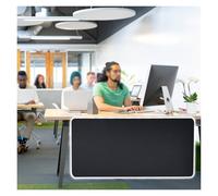 Panneaux acoustiques de modestie pour bureau, tailles personnalisées de 30 à 60 cm de haut, séparateur de réduction du bruit, noir, 60 x 140 cm pour une meilleure intimité de l'espace de travail