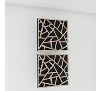 Panneaux acoustiques décoratifs à Suspendre | Séparateurs muraux Suspendus | Cloisons de séparation de pièce suspendues | Panneaux insonorisants modulaires | Couleur : [x2 SKYROSS | Sonoma]