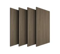 Lot de 4 panneaux acoustiques aspect bois 110 x 50 x 1,8 cm