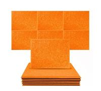 Panneaux acoustiques en mousse, Lot de 6 panneaux insonorisants 40 x 30 cm for l'isolation acoustique des portes et la décoration murale absorbant le son(0.9cm High Density)