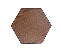 Panneaux acoustiques hexagonaux Autocollants muraux en feutre effet grain de bois, for décoration bureau, studio, chambre, insonorisation, 10 pièces Pour domestique(Color-01)