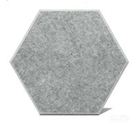 Panneaux acoustiques hexagonaux Couleur personnalisée, réduit écho et réverbération, 34,5 x 30 x 0,9 cm Haute densité pour Piano et Studio,Light Gray,36 Pack