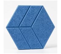 Panneaux acoustiques hexagonaux Couleur personnalisée, réduit écho et réverbération, 34,5 x 30 x 0,9 cm Haute densité pour Piano et Studio,Light Blue c,36 Pack