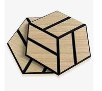 Panneaux acoustiques hexagonaux Effet Bois, réduisent écho et réverbération, 30 x 26 x 1,2 cm, Couleur personnalisée Auto-adhésive pour Piano et Studio,Walnut,48 Pack