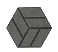 Panneaux acoustiques hexagonaux Effet Bois, réduisent écho et réverbération, 30 x 26 x 1,2 cm, Couleur personnalisée Auto-adhésive pour Piano et Studio,Black Oak,18 Pack