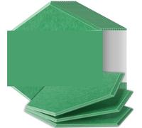 Panneaux acoustiques hexagonaux Panneaux insonorisants haute densité résistants aux flammes absorbant le bruit éliminant les échos Pour domestique(38 Gemstone Green,6 Pcs,0.8cm Medium Density)