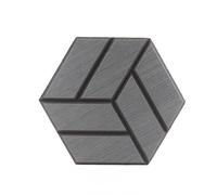Panneaux acoustiques hexagonaux Panneaux muraux en mousse insonorisante 3D effet bois, auto-adhésifs, haute densité, for la maison Pour domestique(Color-03,8PCS)