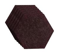 Panneaux Acoustiques Hexagonaux Panneaux muraux insonorisants auto-adhésifs en polyester, 6 pièces(Color 4,Large(30x15cm))