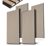 Kit de 4 panneaux muraux acoustiques Chêne Naturel Clair