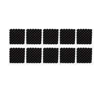 Panneaux acoustiques Isolation phonique haute densité Carreaux d'insonorisation en mousse de polyuréthane pour studio d'enregistrement Home Cinéma Bureau Ensemble de 10 pièces
