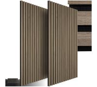 Panneaux acoustiques modernes aspect bois en MDF 120 x 60 x 2,1 cm