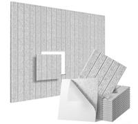 Panneaux acoustiques muraux intégrés avec identité visuelle en brique pour réduire le cinéma maison pour le salon et le travail Gris