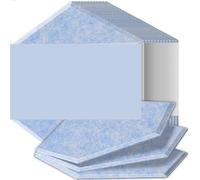 Panneaux Acoustiques Panneaux insonorisants haute densité résistants aux flammes absorbant le bruit éliminant les échos(19 Light Sky Blue,18 Pcs,1.2cm Medium Density)