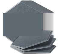 Panneaux Acoustiques Panneaux insonorisants haute densité résistants aux flammes absorbant le bruit éliminant les échos(29 Moonlight Grey,6 Pcs,1.2cm Medium Density)