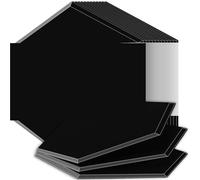 Panneaux Acoustiques Panneaux insonorisants haute densité résistants aux flammes absorbant le bruit éliminant les échos(32 Black,6 Pcs,0.8cm Medium Density)