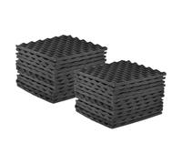 Panneaux Acoustiques Paquet de 24 panneaux mousse acoustique for studio | Cabine vocale de salles de contrôle de studios d'enregistrement de 30x30cm(24 PCS)