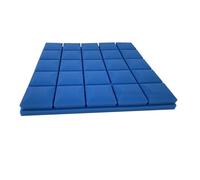 Panneaux Acoustiques Paquet de 4 panneaux mousse acoustique for studio | Panneaux muraux de traitement d'absorption acoustique 50x50cm(Blue,50x50x3cm)