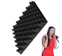 Panneaux acoustiques, plaque de mousse absorbant le son - Auto-adhésif haute densité - Cale en forme de cale anti-décélération - Isolation précise du son - Mousse d'insonorisation pour l'absorption du