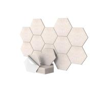 Relaxdays Panneaux acoustiques hexagonaux adhésifs