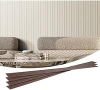 Panneaux acoustiques set de 8 - Panneaux muraux à lamelles - 2450x166x9mm - Blanc mat - Insonorisation des pièces d'habitation - Solutions acoustiques spacieuses
