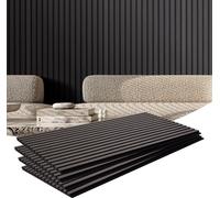 Panneaux acoustiques VEVOR, 1200 x 600 x 21 mm, panneaux muraux en bois MDF accentués , panneaux acoustiques, panneaux muraux en bois synthétique pour la réduction du bruit, chêne noir